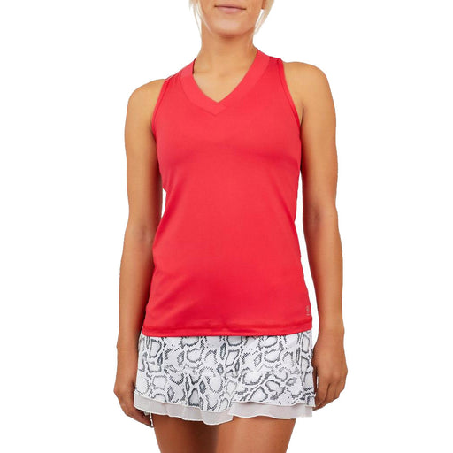 Sofibella UV Colors Racerback Wmns Tennis Tank Top - Berry Red/XL