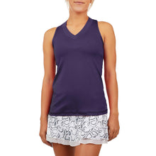 Load image into Gallery viewer, Sofibella UV Colors Racerback Wmns Tennis Tank Top - Plum/XL
 - 12