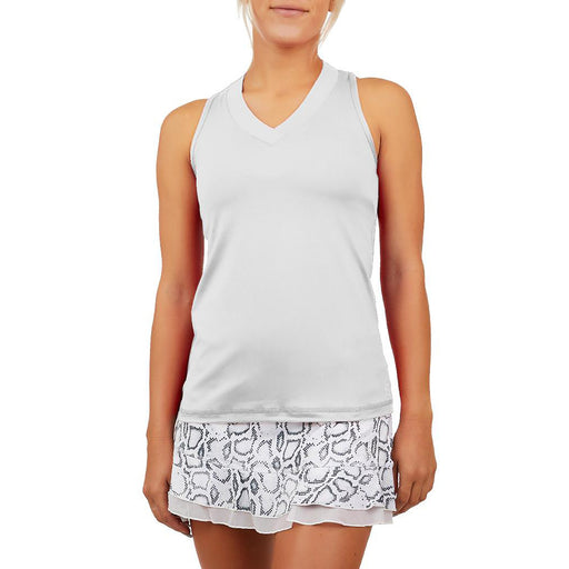 Sofibella UV Colors Racerback Wmns Tennis Tank Top - White/1X