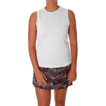 Load image into Gallery viewer, Sofibella UV Colors Womens Sleeveless Tennis Shirt - White/2X
 - 16