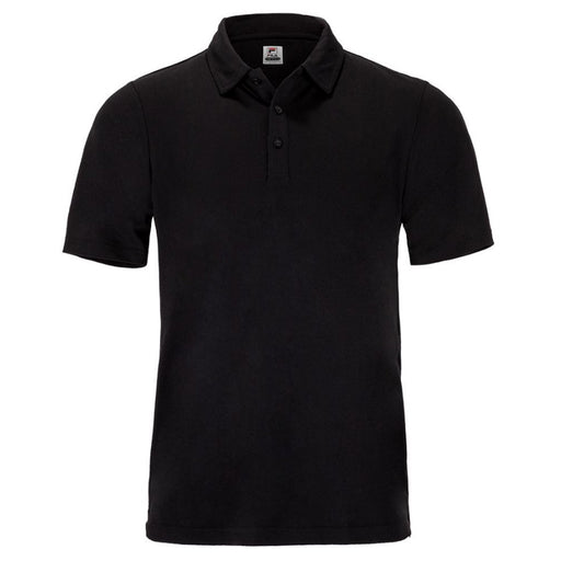 Fila Pique Mens Tennis Polo - Black/XXL