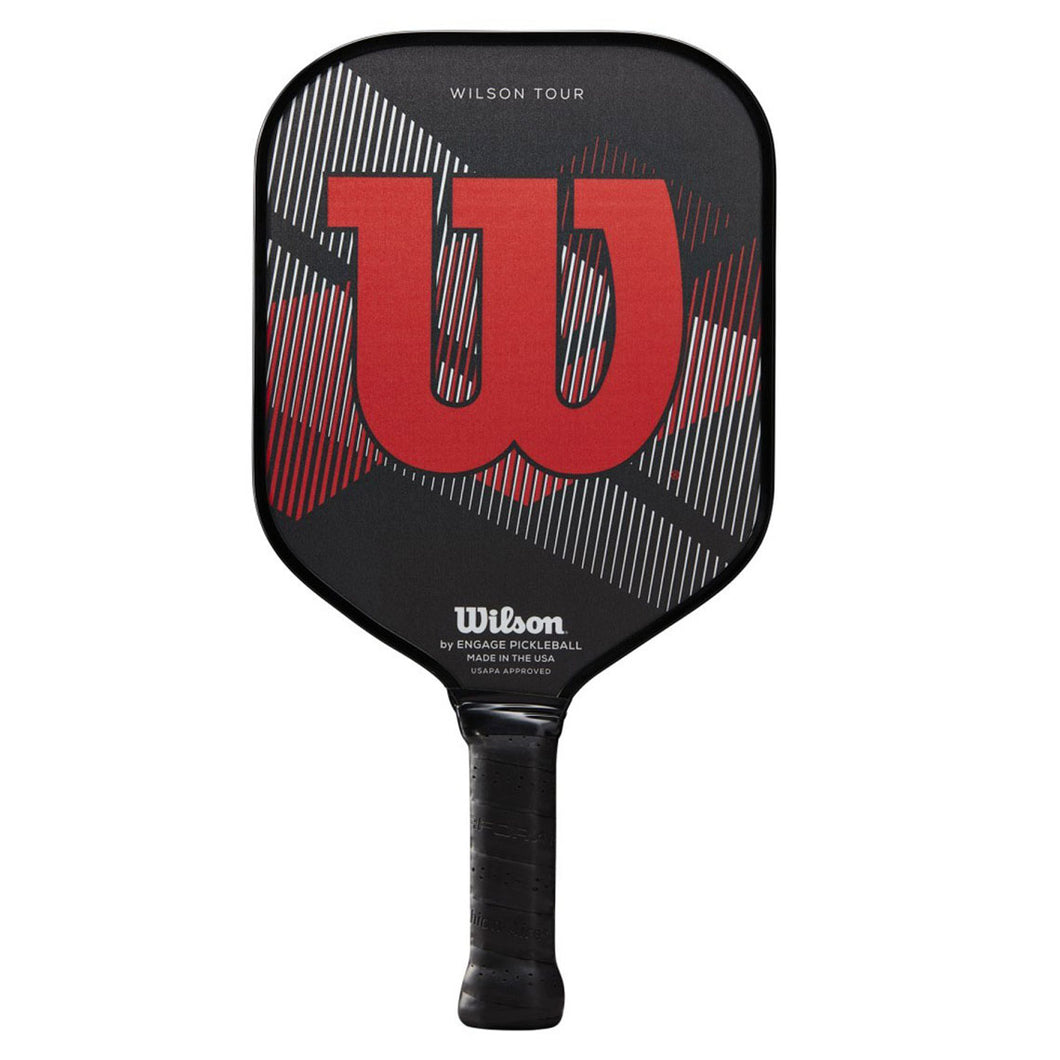 Wilson Tour Pickleball Paddle - Black/Red/4 1/4