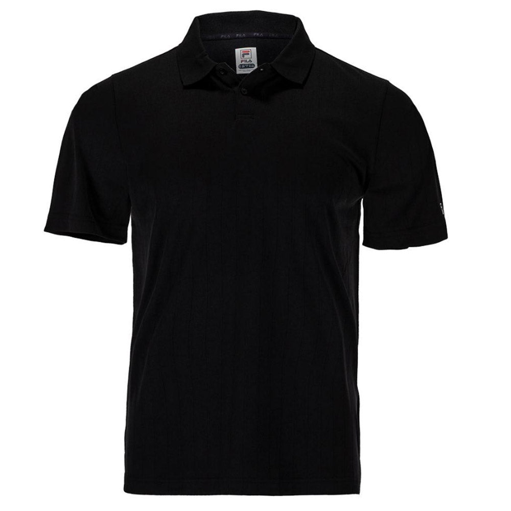 Fila Essentials Drop the Needle Mens Tennis Polo - Black/XXL