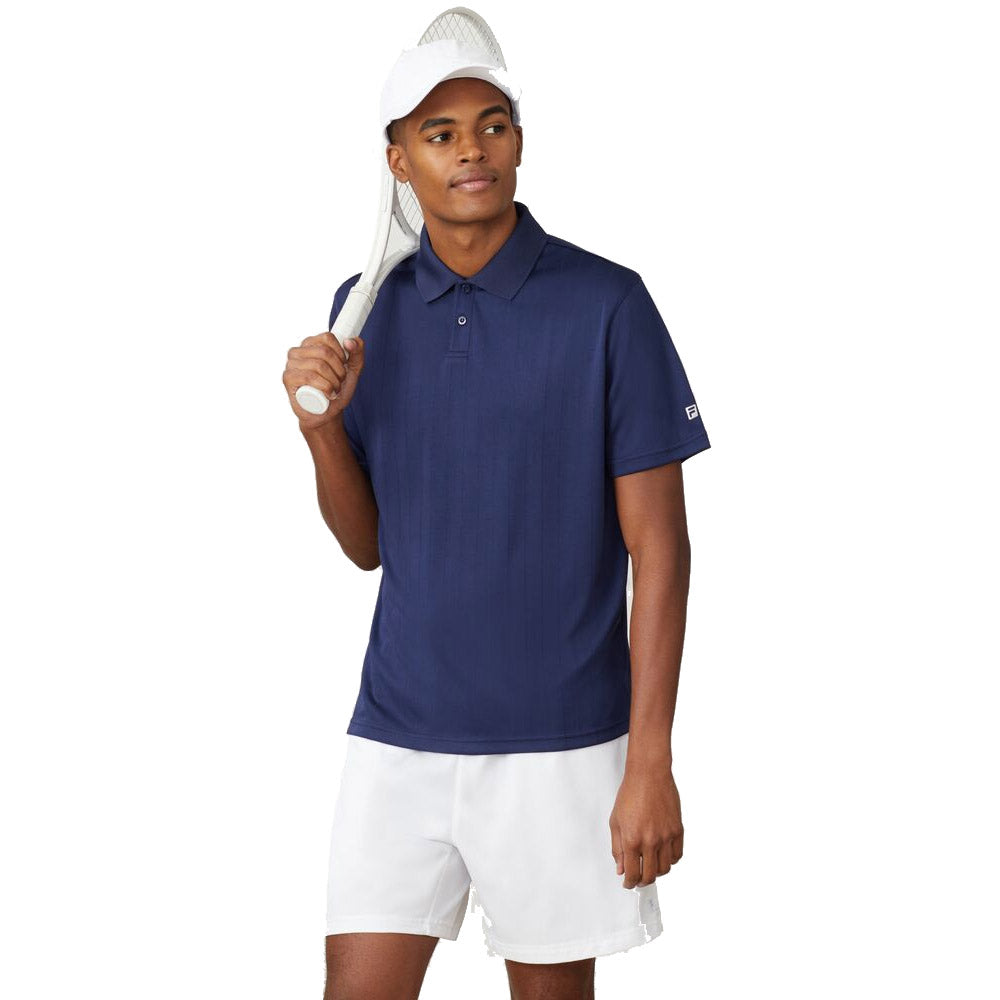 Fila Essentials Drop the Needle Mens Tennis Polo - Navy/XXL