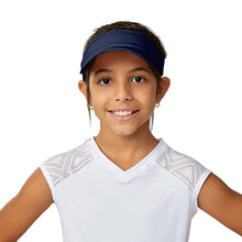 Load image into Gallery viewer, Sofibella UV Colors Girls Tennis Visor - Navy/One Size
 - 3