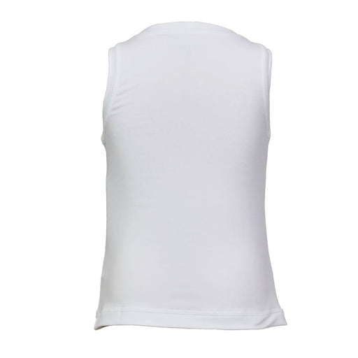 Sofibella White Racquet Girls Tennis Tank Top