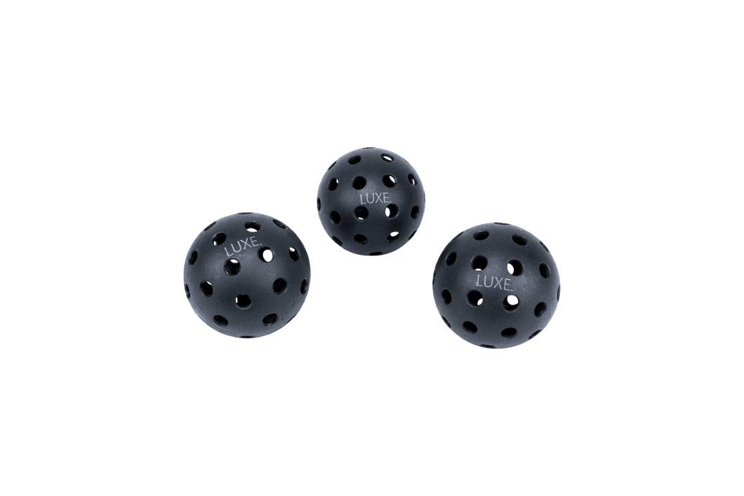 Black Pickleballs - Pack of 3