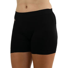 Load image into Gallery viewer, Cross Court Essentials Seamless Wmns Tennis Short - BLACK 1000/XL
 - 1