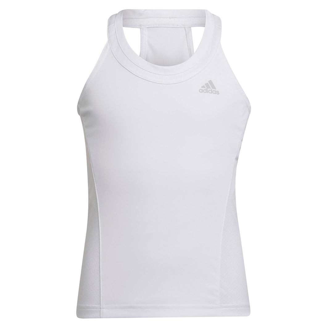 Adidas Club Girls Tennis Tank Top - WHT/GRY2 100/XL