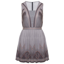 Load image into Gallery viewer, K-Swiss Deep V Pleated Asphalt Womens Tennis Dress - ASPHALT 025/M
 - 1