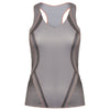 K-Swiss Pleated V-Neck Asphalt Womens Tennis Tank Top