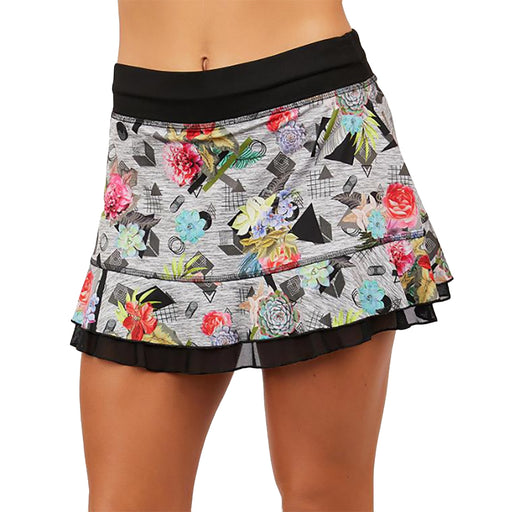 Sofibella UV Colors Dbl 13 Inch Wmn Tennis Skirt - Succulent/XL