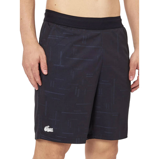 Lacoste Sport Team Leadr Blk 8in Men Tennis Shorts - Black Z7s/XXL