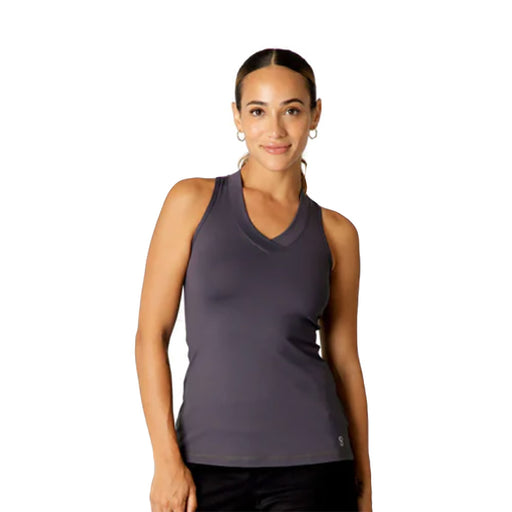 Sofibella UV Colors Racerback Wmns Tennis Tank - Grey/2X