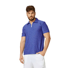 Load image into Gallery viewer, SB Sport Short Sleeve Mens Tennis Polo - Cobalt Melange/1X
 - 2