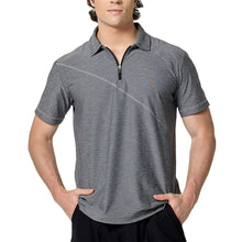 Load image into Gallery viewer, SB Sport Short Sleeve Mens Tennis Polo - Grey Melange/1X
 - 3