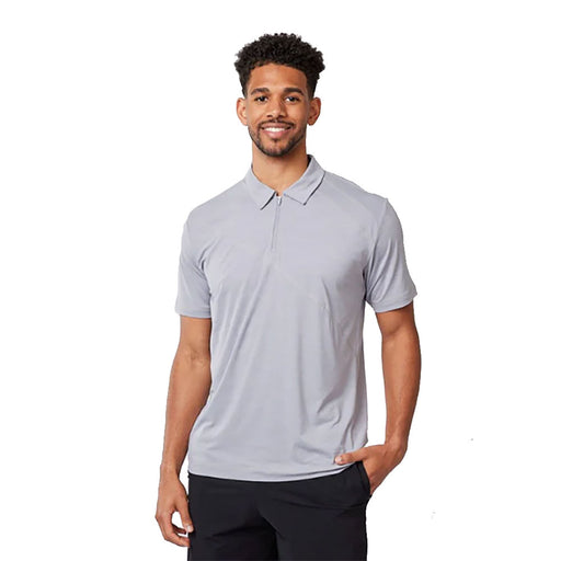 SB Sport Short Sleeve Mens Tennis Polo - Silver Melange/1X