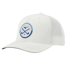 Load image into Gallery viewer, Mizuno Crossed Clubs Meshback Hat - White/One Size
 - 5