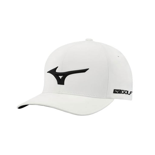 Mizuno Tour Delta Fitted Hat - White/Black/L/XL