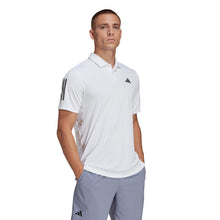 Load image into Gallery viewer, Adidas Club 3 Stripes Mens Tennis Polo - WHITE 100/XXL
 - 3