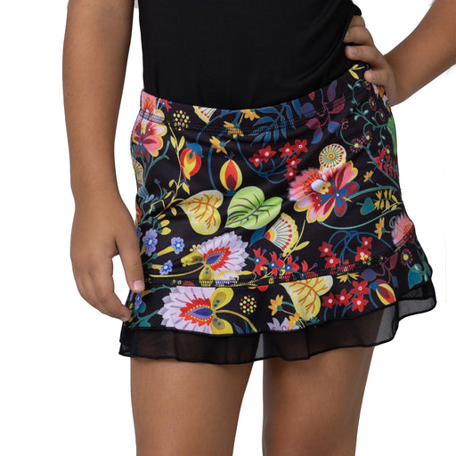 Sofibella UV Girls Ruffle 11in Girls Tennis Skirt - Encanto/L