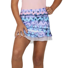 Load image into Gallery viewer, Sofibella UV Girls Ruffle 11in Girls Tennis Skirt - Ikatana/L
 - 10