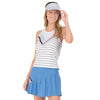 Lucky in Love Snake Point Womens Tennis Crop Tank