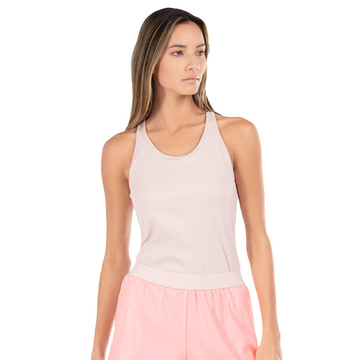 KSwiss Rib Womens Tennis Tank with Bra - SEPIA 677/L