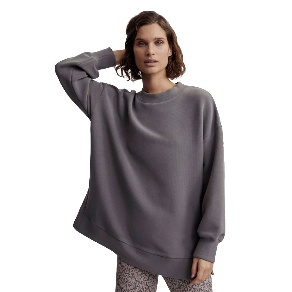 Varley Mae Boyfriend Womens Pullover - Charcoal Grey/L