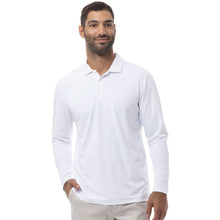 Load image into Gallery viewer, SanSoleil Soltek Ice Mens Long Sleeve Polo - White/XL
 - 5