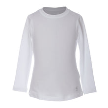 Load image into Gallery viewer, Sofibella UV Long Sleeve Girls Tennis Shirt - White/XL
 - 9