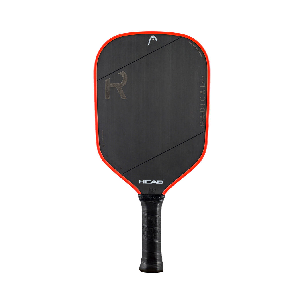 Head Radical Tour Raw Pickleball Paddle - Black/Red/4 1/8/7.9 OZ