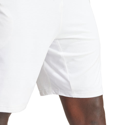 Adidas Ergo 7 Inch Mens White Tennis Shorts