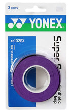 Load image into Gallery viewer, Yonex Wet Super Grap Overgrip 3-pack - Deep Purple
 - 3