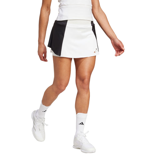 Adidas T Premium Womens Tennis Skirt - White/Black/L