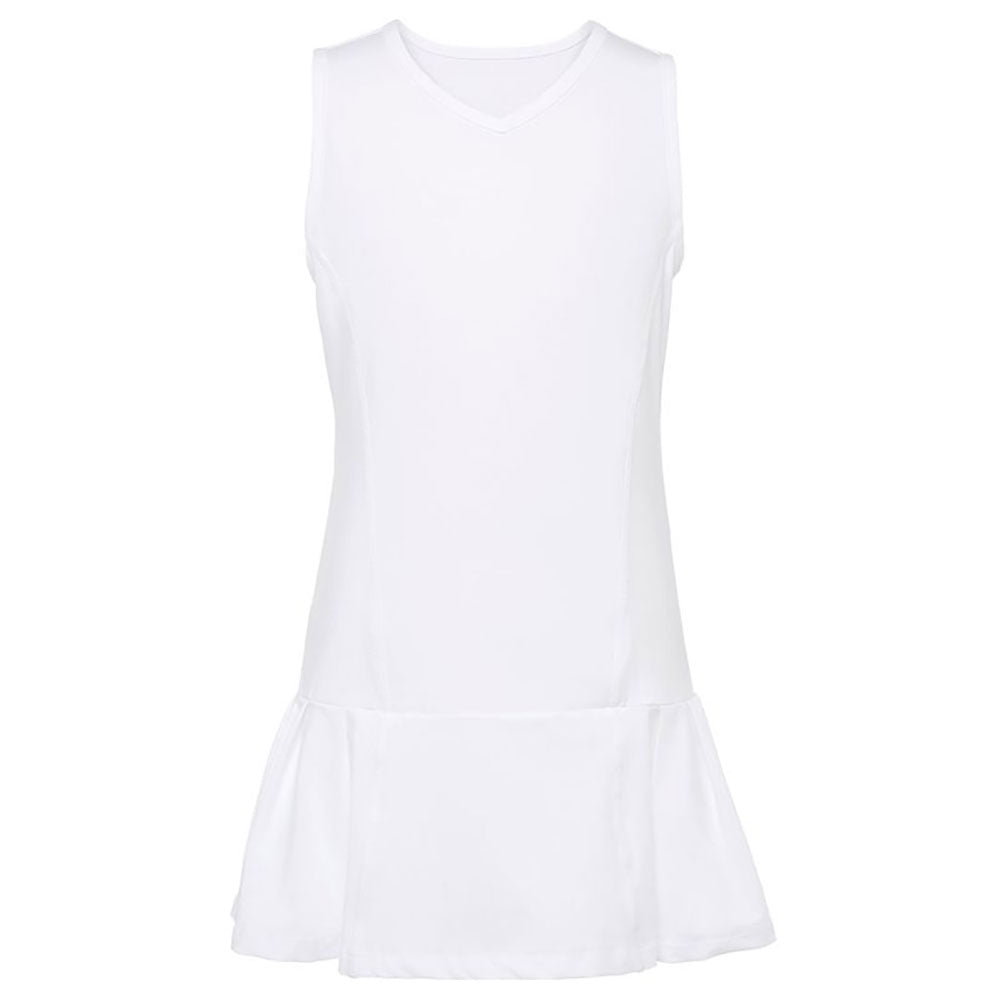 FILA Pleated Girls Tennis Dress - WHITE 100/L