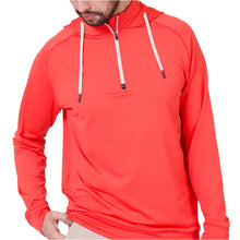 Load image into Gallery viewer, Swannies Vandyke Mens Quarterzip Golf Hoodie - Red/XL
 - 1