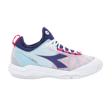 Load image into Gallery viewer, Diadora Blueshield Fly 4+ AG W Tennis Shoes 2023 - White/Blue/Pink/B Medium/10.5
 - 1