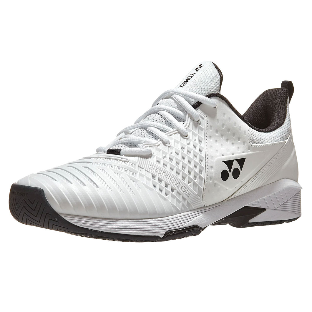 Yonex Power Cushion Sonicage 3 Plus Tennis Shoes - White/4E X-WIDE/13.0