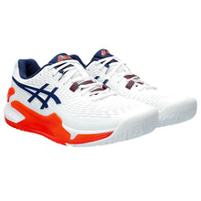 Load image into Gallery viewer, Asics GEL Resolution 9 Mens Tennis Shoes - White/Blue Exp/D Medium/13.0
 - 27