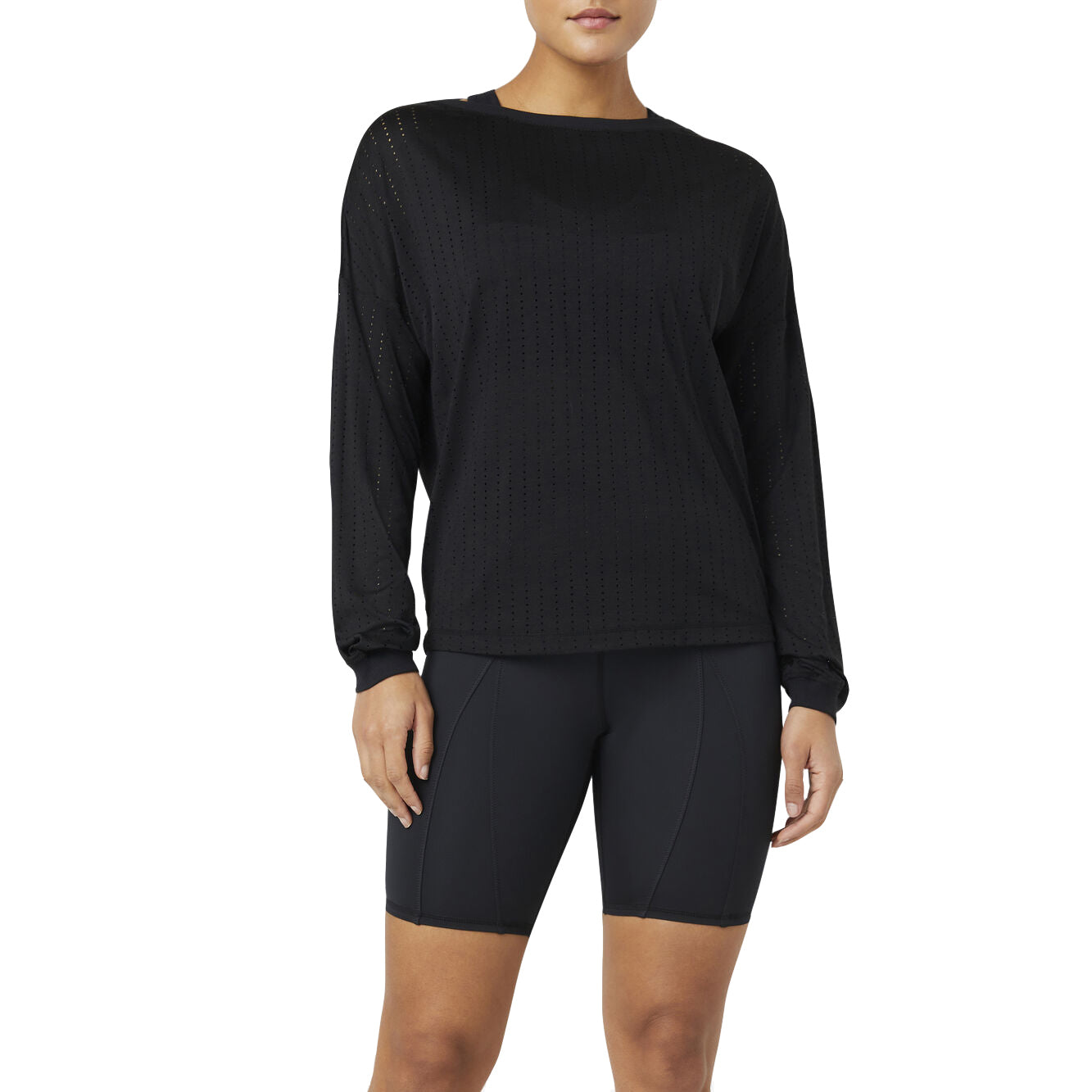 FILA Fi Lux Mesh Long Sleeve Womens Top Pickleball Paddles