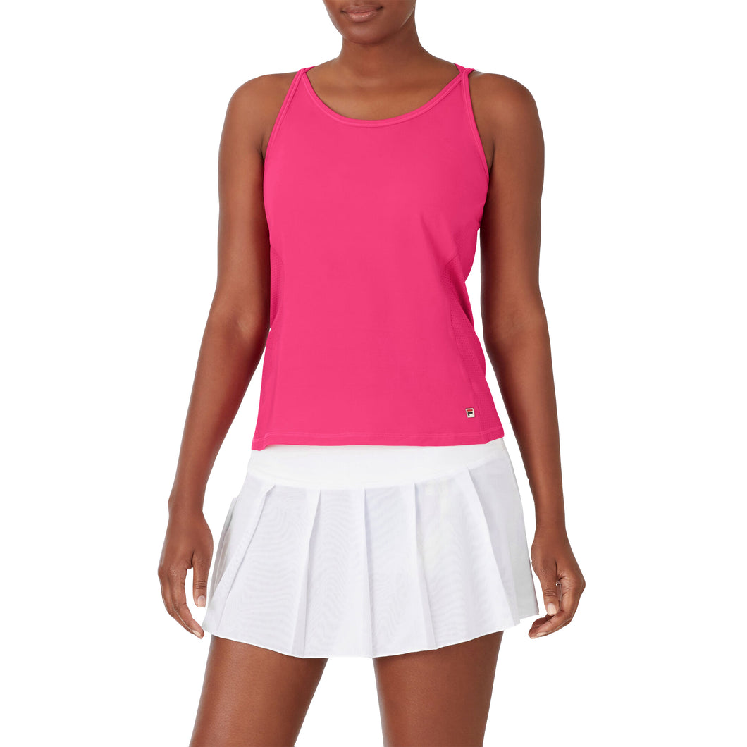 FILA Full Center Court Coverage Womens Tennis Tank - PINK 690/XL