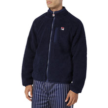 Load image into Gallery viewer, FILA Yuri Raglan Sleeve Mens Sherpa Jacket - PEACOAT 410/XL
 - 3