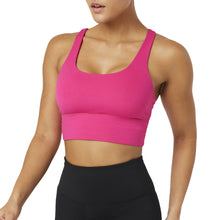 Load image into Gallery viewer, FILA Uplift Cross Back Womens Sports Bra - BRIGHT PINK 966/4X
 - 1