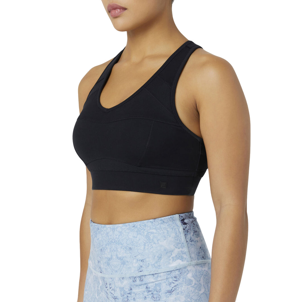 FILA Uplift Racerback Womens Sports Bra - BLACK 001/3X