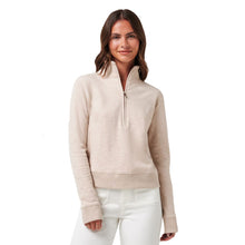 Load image into Gallery viewer, Travis Mathew Cloud Half Zip Womens Pullover - Heather Natural/L
 - 9