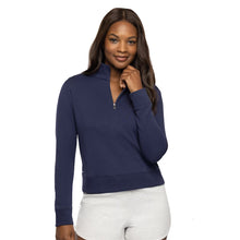 Load image into Gallery viewer, Travis Mathew Cloud Half Zip Womens Pullover - Navy 4nav/L
 - 5