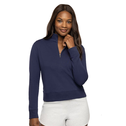 Travis Mathew Cloud Half Zip Womens Pullover - Navy 4nav/L