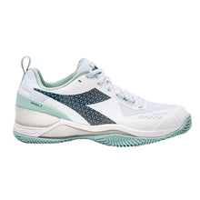 Load image into Gallery viewer, Diadora Blushield Torneo 2 ClY Womens Tennis Shoes - Wht/L.blue/Surf/B Medium/9.5
 - 1