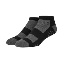 Load image into Gallery viewer, TravisMathew Eighteener 2.0 Ankle Socks - Black/Grey/One Size
 - 1